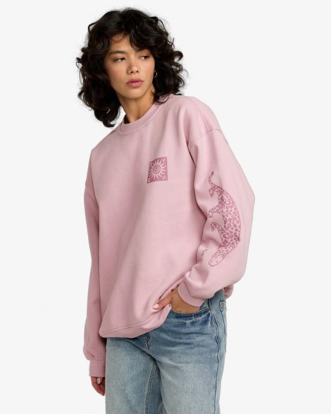 RVCA Baggiefriend - Sweat pour Femme Lush Lilac