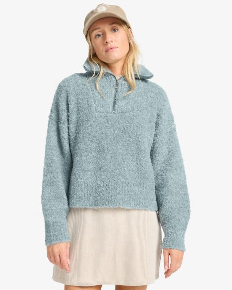 Billabong Lost Heaven - Pull à col zippé pour Femme Slate Blue