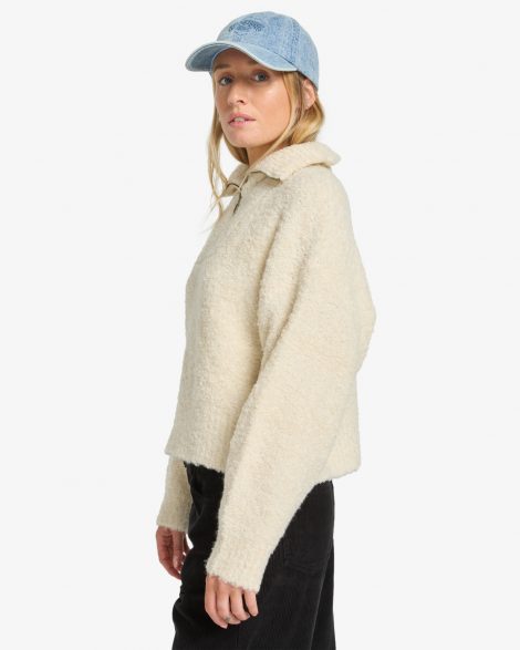 Billabong Lost Heaven - Pull à col zippé pour Femme Whitecap