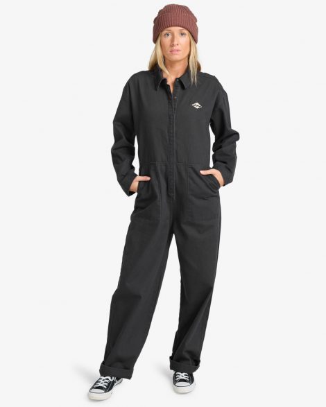 Billabong Take The Road - Combinaison en velours côtelé pour Femme BlackSand