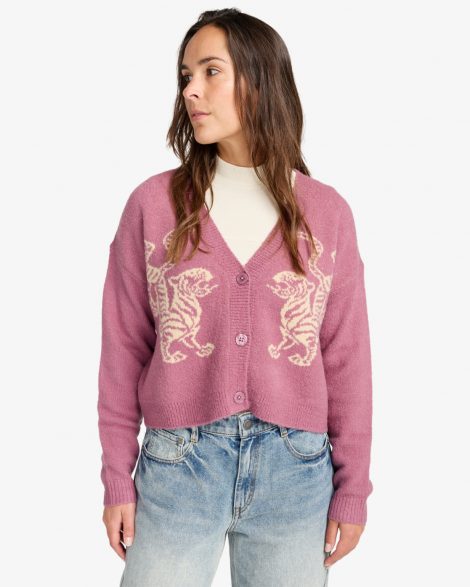 RVCA Kitty Cardigan - Gilet pour Femme Orchid