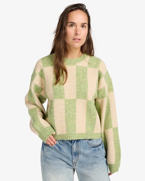 RVCA Prep - Pull pour Femme Kelly Green