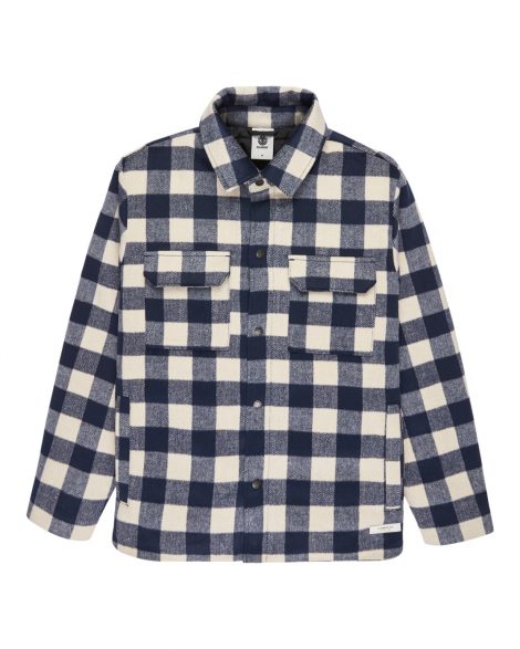 ELEMENT - Lodge Check - Surchemise matelassée pour Homme Eclipse Navy Buffalo Check