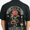 RVCA Roses Poster - T-Shirt à manches courtes pour Homme Black – Image 4