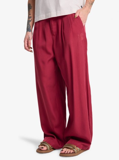 Quiksilver - Vista - Pantalon taille élastique pour Femme Burnt Russet