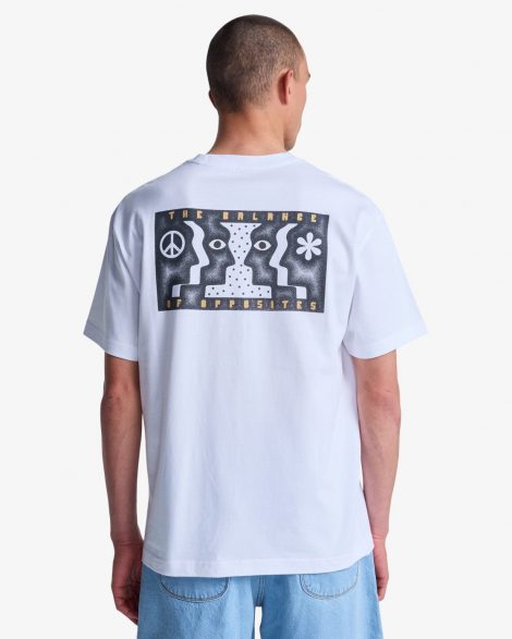 RVCA - Face To Face - T-Shirt à manches courtes pour Homme White