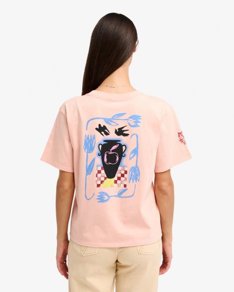 Element - World Peace - T-Shirt à manches courtes pour Femme Dusty Pink