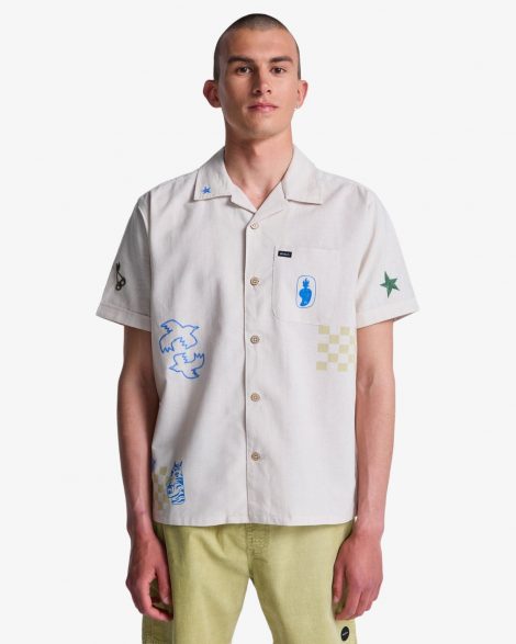 RVCA - Antonia Figueiredo Elements Chemise manches courtes Homme Moonbeam