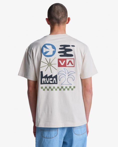 RVCA - Mirage T-Shirt à manches courtes Homme Moonbeam