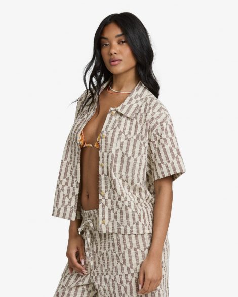 Billabong - Vivid Wave Haut boutonné Femme Teak