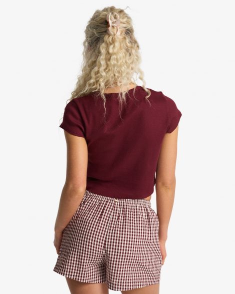 Billabong - Sun Fade Short à taille élastique Femme Red Dahlia