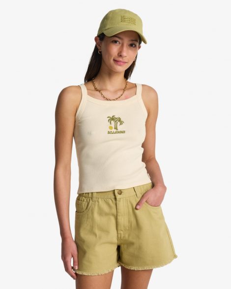 Billabong - Little Sister Short taille élastique Femme Cactus Green