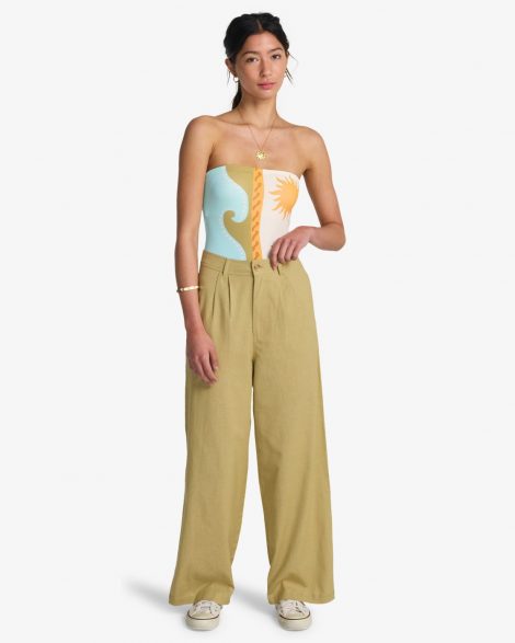 Billabong - Heaven Pantalon tailleur pleine longueur Femme Cactus Green