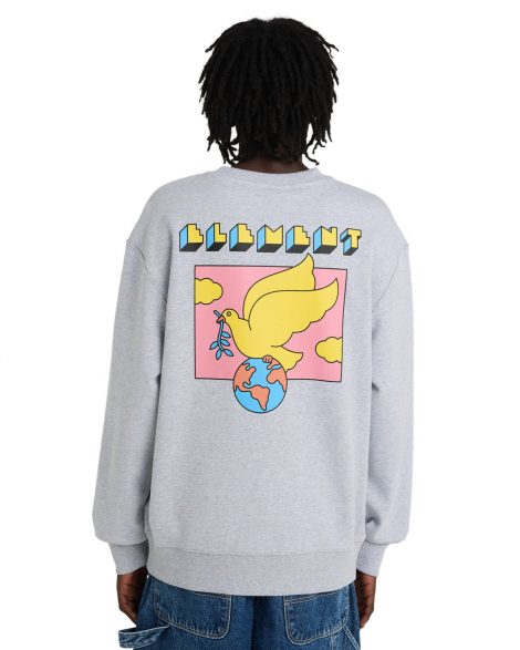 Element - World Peace Sweat Homme Mid Grey Heather