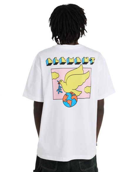 Element - World Peace T-Shirt à manches courtes Homme Optic white