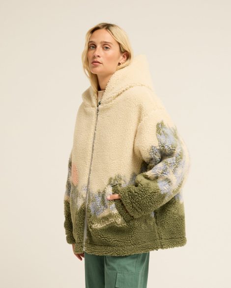Billabong - Fun Call Veste oversize en sherpa Femme