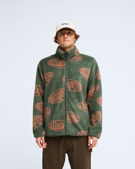 Billabong - Cove Full Polaire zippée Vert Homme